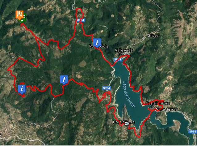 Escursione_CicloLAB_Lago_Turano_Mappa_